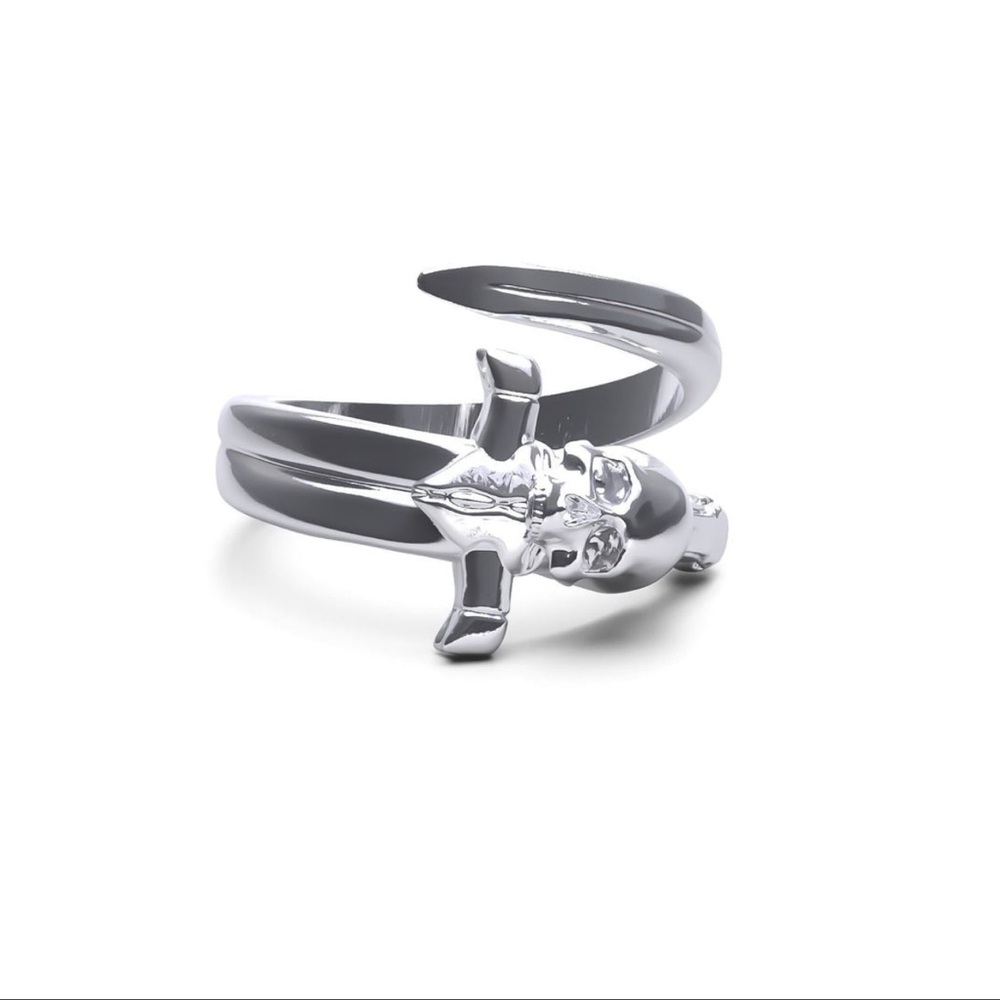 Hard Jewelry Death Knight Sword Ring, Size 8